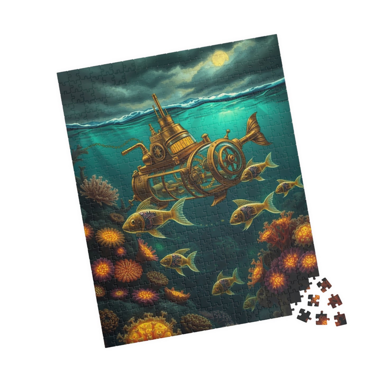 Steampunk Underwater Adventure Puzzle - 110 to 1014 Pieces, Perfect Gift for Ocean Lovers, Family Fun, Game Nights, Educational Play Puzzle The Puzzle Chest