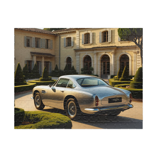 Vintage Car Puzzle - Silver 1965 Aston Martin D85 Classic Auto Jigsaw Game, 110-1014 Piece, Car Enthusiast Souvenir Gift, Family Activity 252 pcs (Horizontal) Puzzle The Puzzle Chest