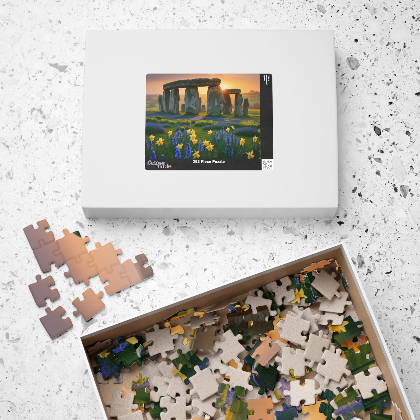 Stonehenge Sunrise Puzzle - 110, 252, 520, 1014-Piece, Famous European Landmark Jigsaw, Mind Game, Meditation Activity, Gift Puzzle The Puzzle Chest