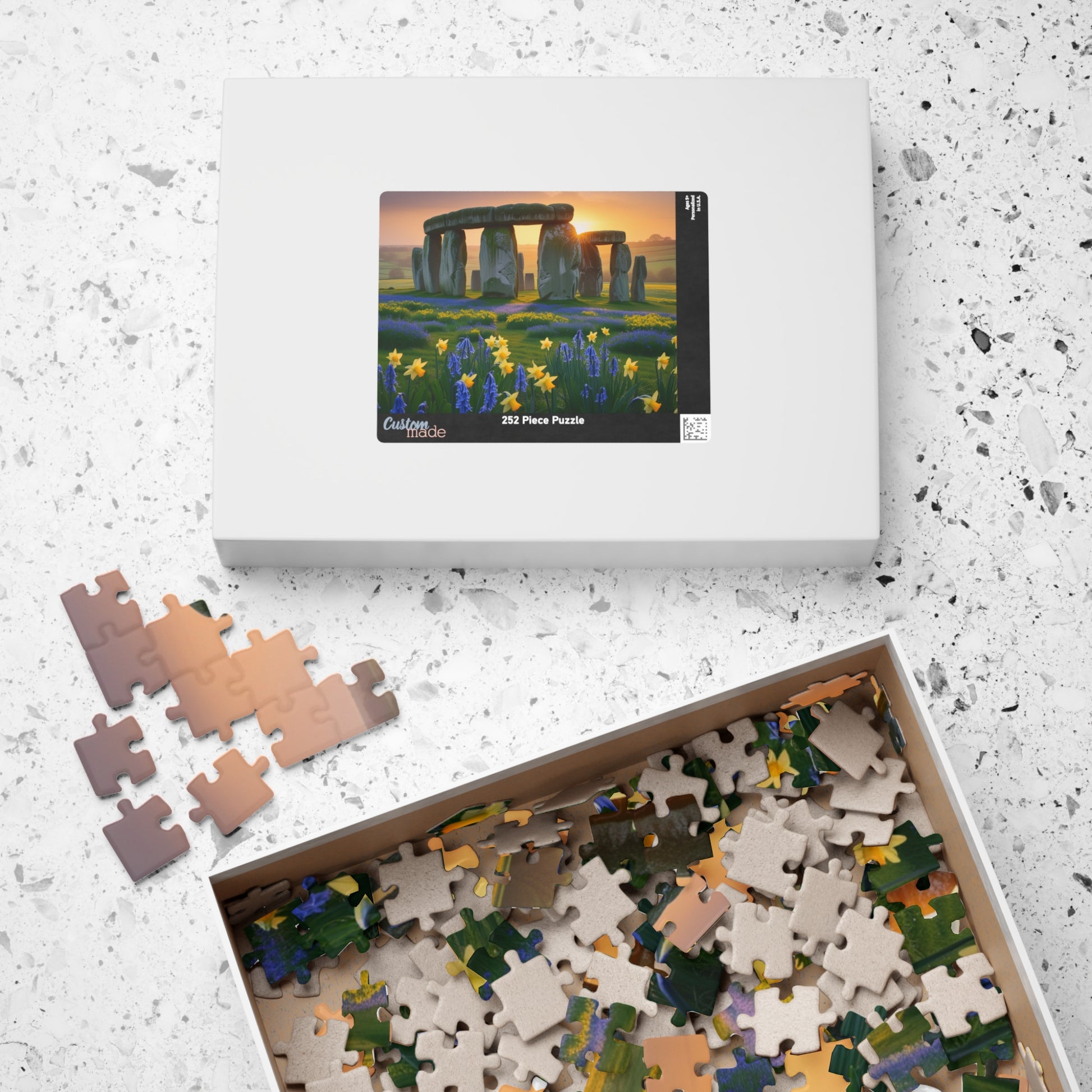 Stonehenge Sunrise Puzzle - 110, 252, 520, 1014-Piece, Famous European Landmark Jigsaw, Mind Game, Meditation Activity, Gift Puzzle The Puzzle Chest
