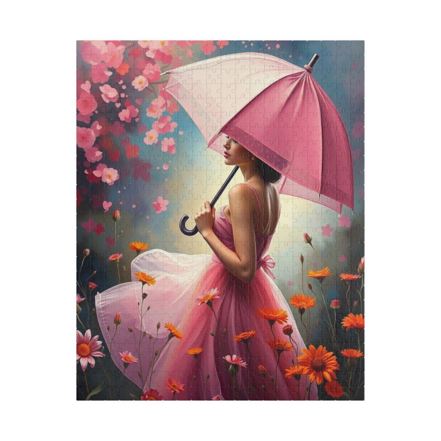 Waltz Through Wildflowers Jigsaw Puzzle - 110, 252, 520, 1014-piece, Adult Holiday Birthday Gift for Art Lovers, Family Activity, Indoor Fun 520 pcs (Vertical) Puzzle The Puzzle Chest