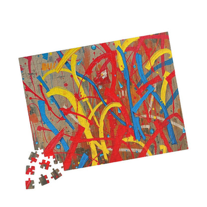 Abstract Colorful Jigsaw Puzzle Game for Adults, Vibrant Wall Art Piece Puzzle The Puzzle Chest