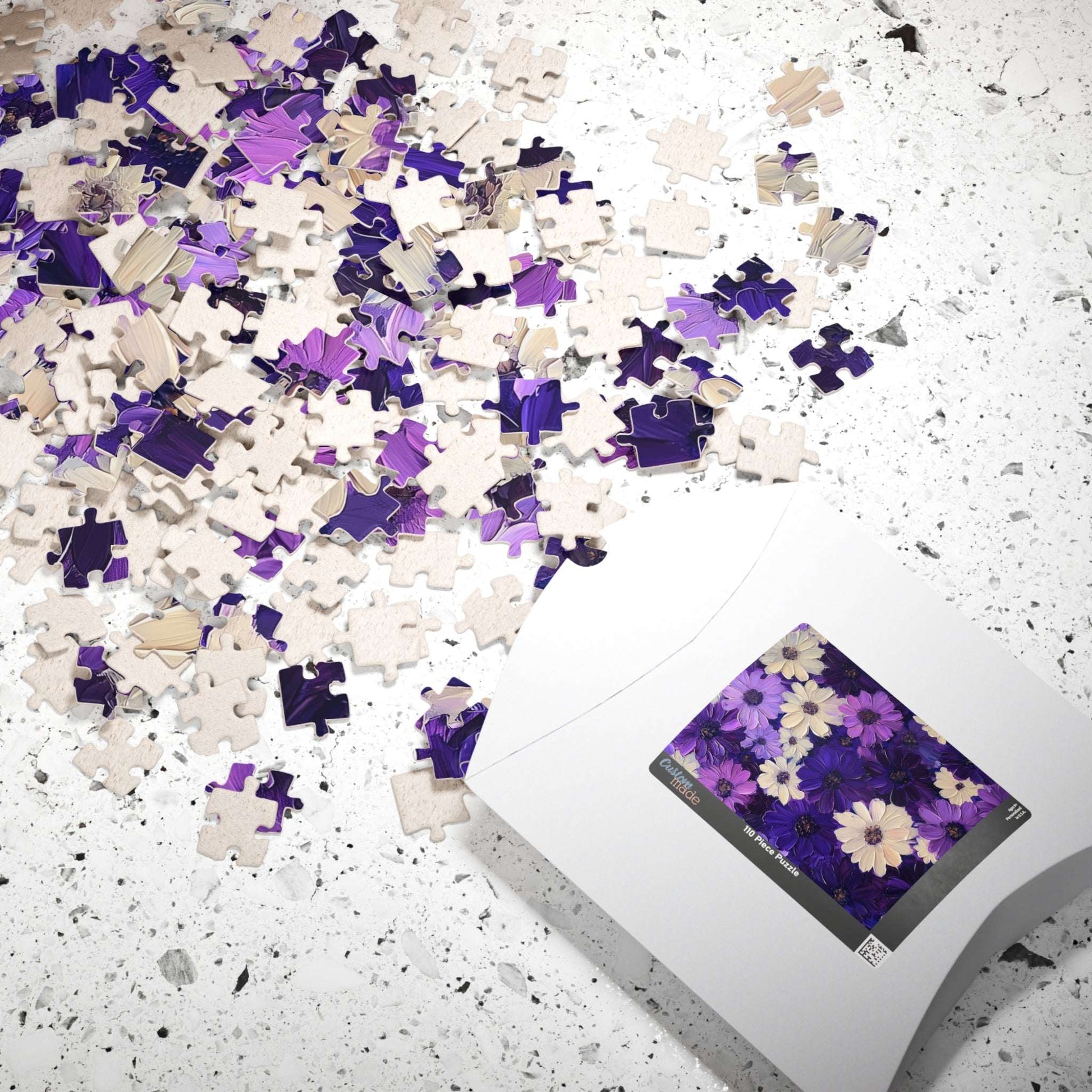 Purple Daisy Floral Puzzle 110-1014 Piece | Floral Jigsaw Puzzle