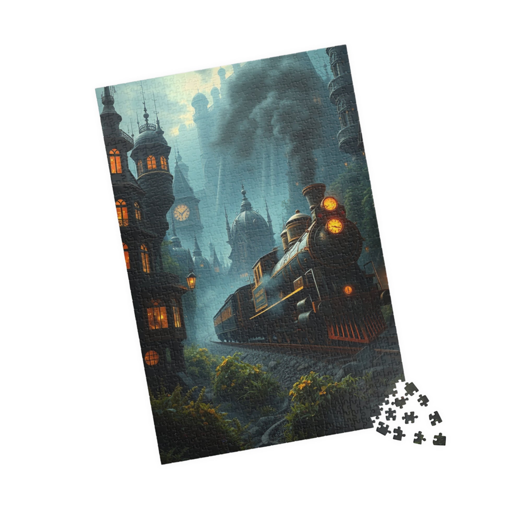 Steampunk Mystical Train Puzzle - Enchanting Steam Engine Design, Perfect for Gifts, Family Fun, Relaxing Activities, Puzzle Lovers Puzzle The Puzzle Chest
