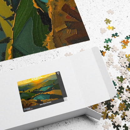Scenic Abstract Landscape Puzzle, Colorful Nature Art Puzzle for Adults Puzzle The Puzzle Chest