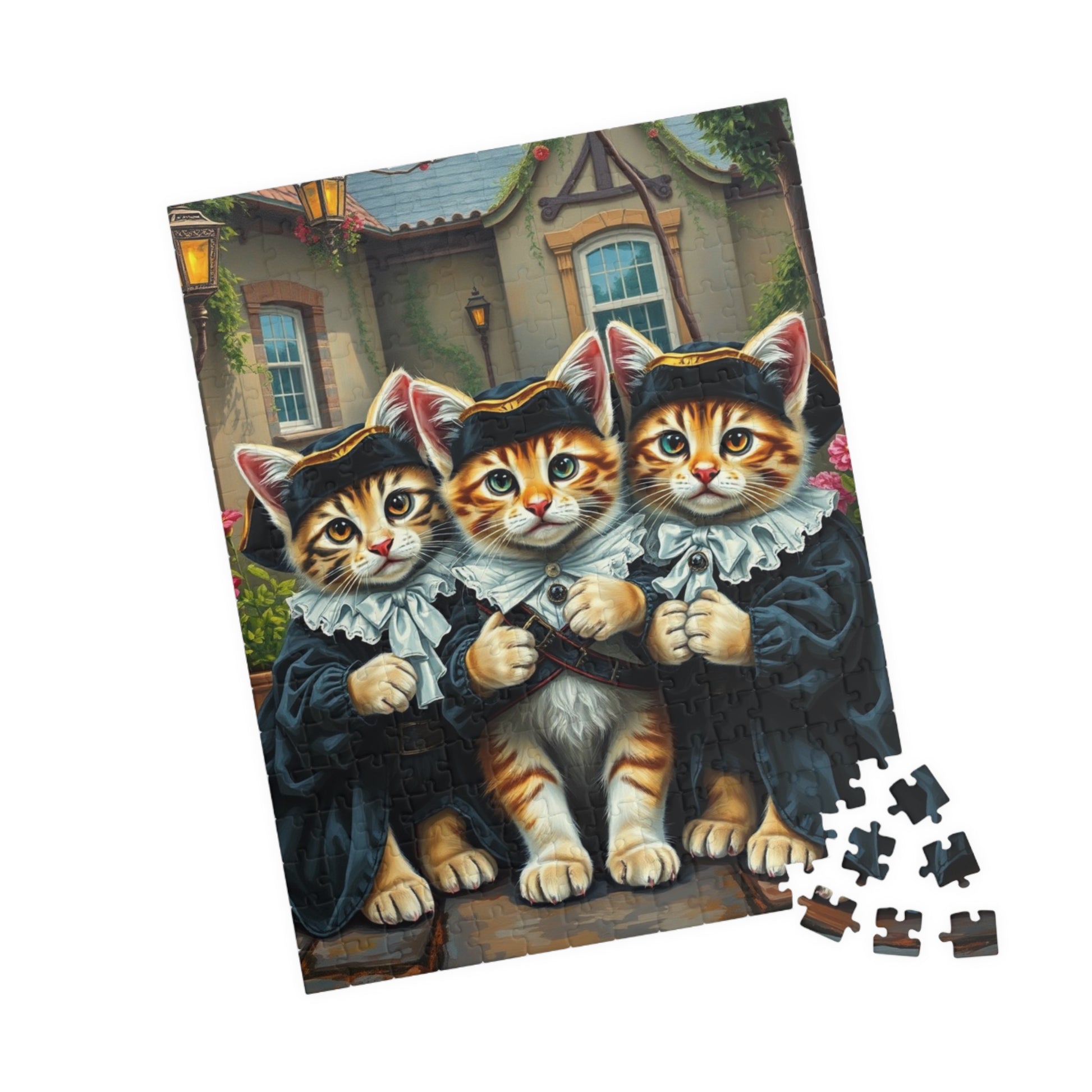 Charming Cat-themed Puzzle, Animal Jigsaw Game, Fun Family Activity, Best Cat Lover Gift Puzzle The Puzzle Chest