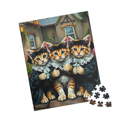 Charming Cat-themed Puzzle, Animal Jigsaw Game, Fun Family Activity, Best Cat Lover Gift Puzzle The Puzzle Chest