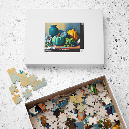 Autumn Harvest Jigsaw Puzzle, Fall Vintage Still Life Jigsaw Game, Family Activity, Home Cozy Nights, Thanksgiving Gift Ideas, Seasonal Fun Puzzle The Puzzle Chest
