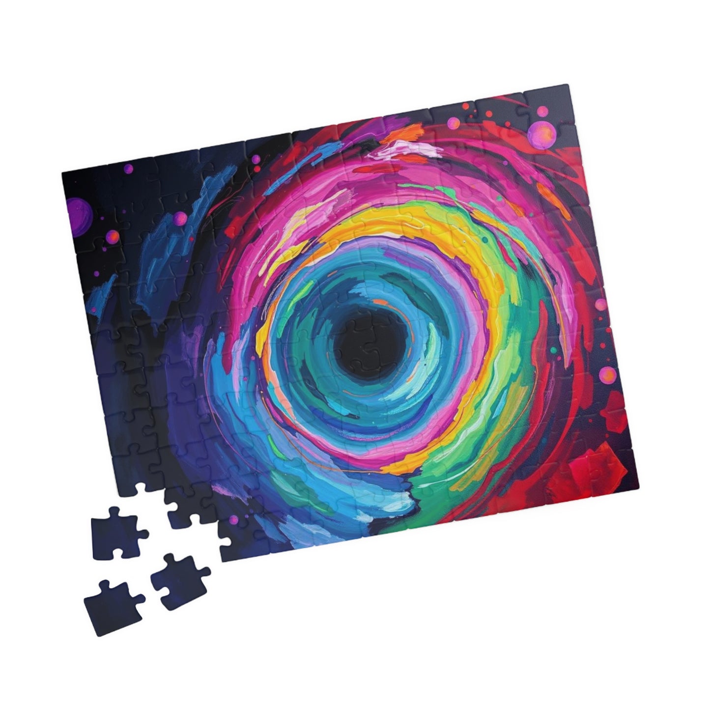 Vibrant Galaxy Puzzle, Colorful Abstract Jigsaw for Family or Solo Fun Puzzle The Puzzle Chest