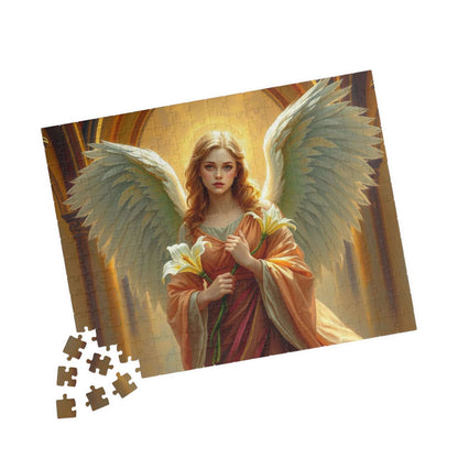 Golden Benediction Jigsaw Puzzle, Angel Puzzle, Religious Puzzle, Catholic Puzzle Gift for Puzzle Lover, Great for Indoor Home Entertainment Puzzle The Puzzle Chest