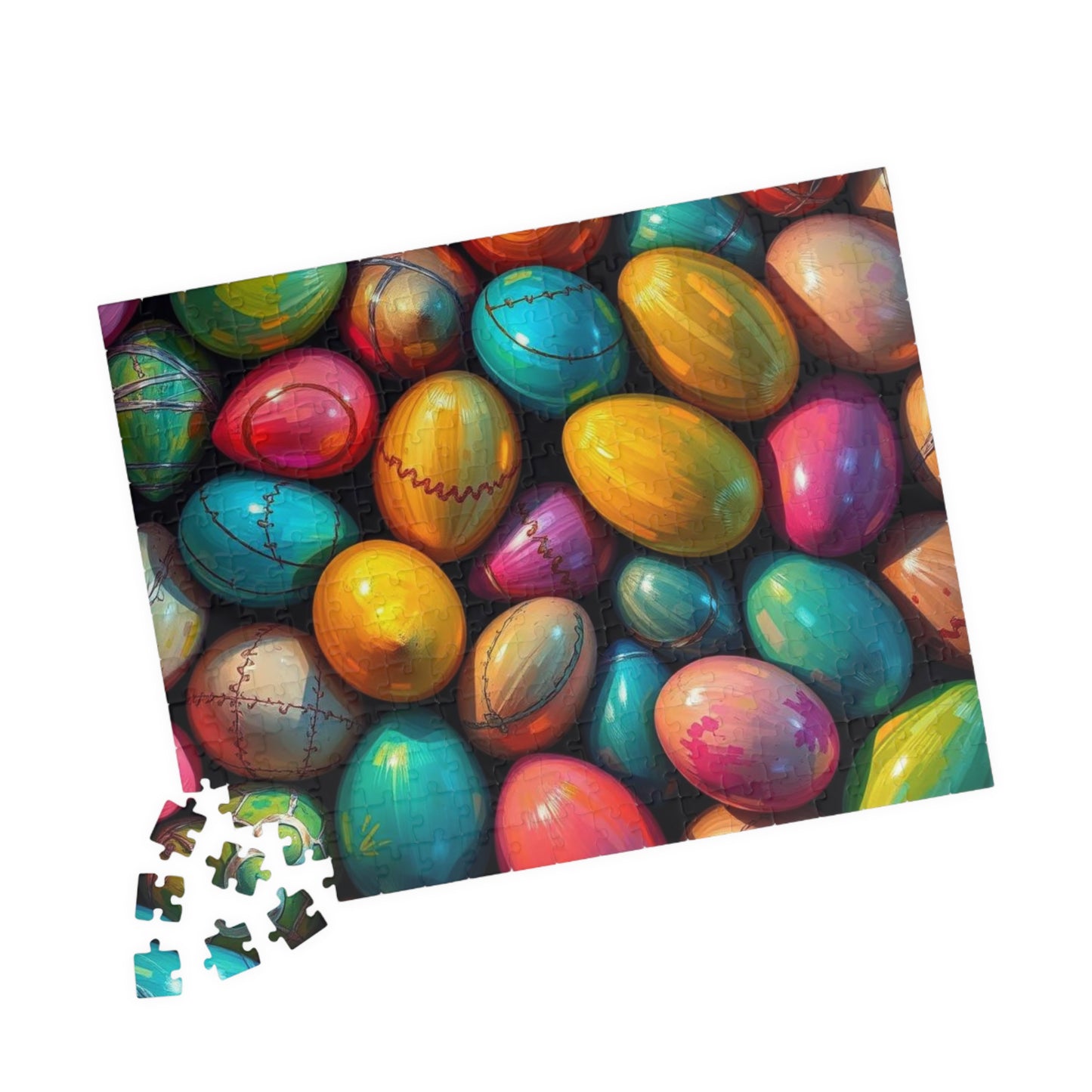 Colorful Easter Egg Puzzle, Collage Puzzle, Spring Puzzle Ideal for Family Activity, Adult DIY Craft, Family Fun Activity, Gift for Friends Puzzle The Puzzle Chest
