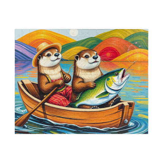 Otter Adventure Jigsaw Puzzle Game, Nature and Animal Lovers Gift, Family Game Night, Relaxing Indoor Activity, Fun Home Entertainment
