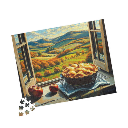 Autumn Landscape Puzzle - Food Jigsaw, Cozy Home Entertainment, Family Game Night Activity, Gift for Puzzle Lovers and Foodies, Fall Decor Puzzle The Puzzle Chest