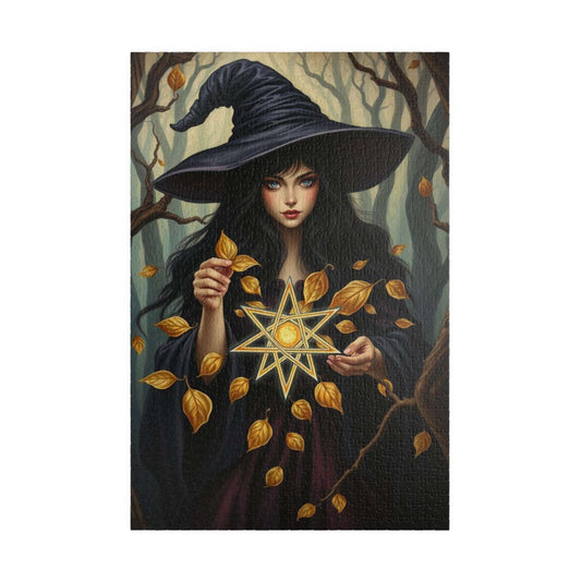 Ashes and Embers Magical Witch Puzzle, Enchanting Jigsaw for Adult Cozy Night In, Halloween Decor, Gift for Witch Lover, Mystery Enthusiasts