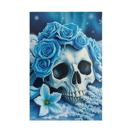 Gothic Winter Skull Puzzle | 110, 252, 520, 1014-piece Adult Jigsaw Game, Perfect for Halloween, Gift for Puzzle Lover, Entertaining Pastime 1014 pcs (Vertical) Puzzle The Puzzle Chest