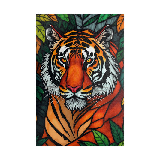 Tiger Art Puzzle - Colorful Wildlife Jigsaw for Nature and Animal Lovers, Gift for Friends and Family, Fun Indoor Activity 1014 pcs (Vertical) Puzzle The Puzzle Chest