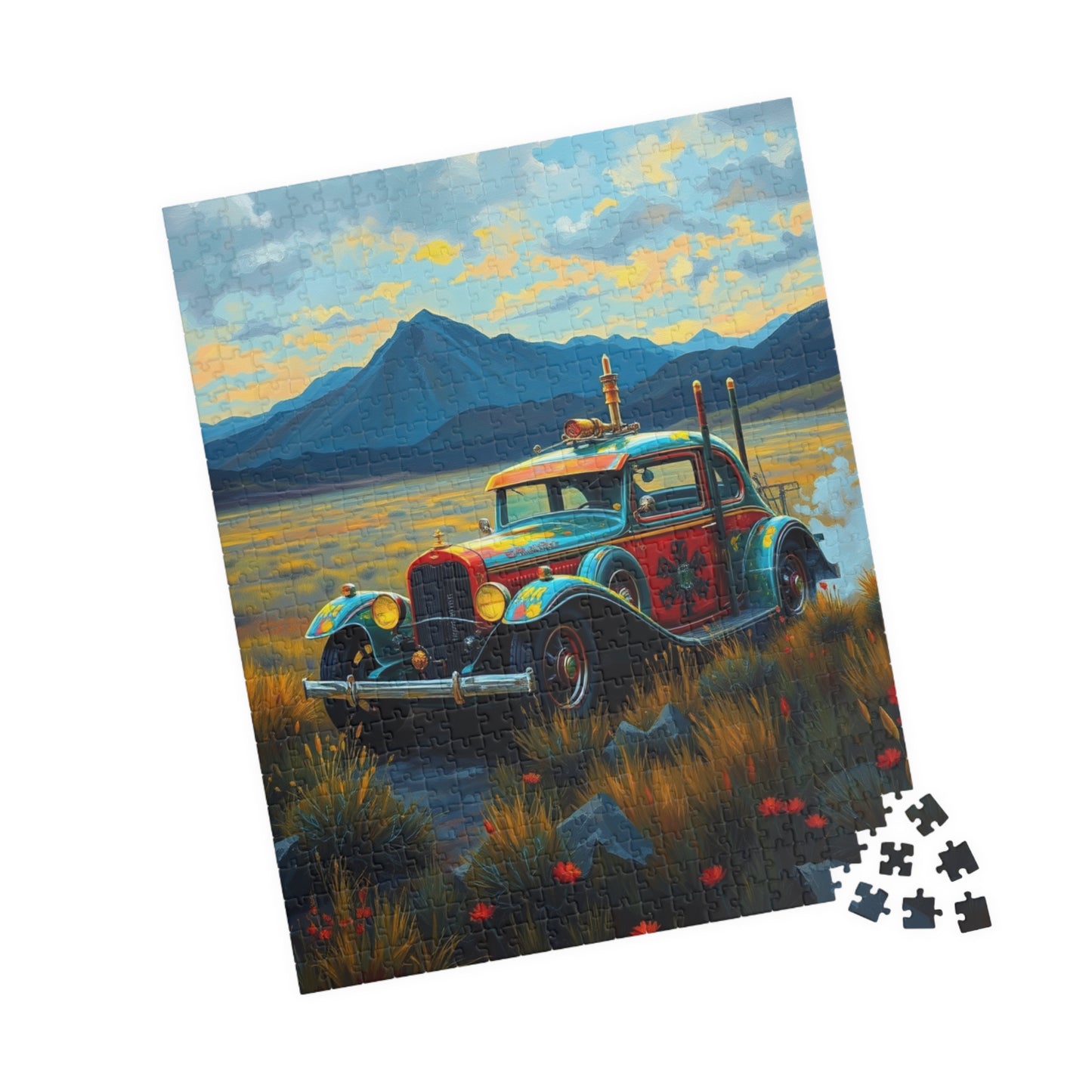 Vintage Steampunk Car Puzzle, Nostalgic Jigsaw Game for Adults, Gift for Car Lovers Puzzle Fanatics, Family Game Night Activity Puzzle The Puzzle Chest