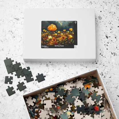 Magical Floral Jigsaw Puzzle - 110, 252, 520, 1014-piece, Perfect for Family Game Night, Gift for Art Lover, Fun Home Entertainment, Mindful Puzzle The Puzzle Chest
