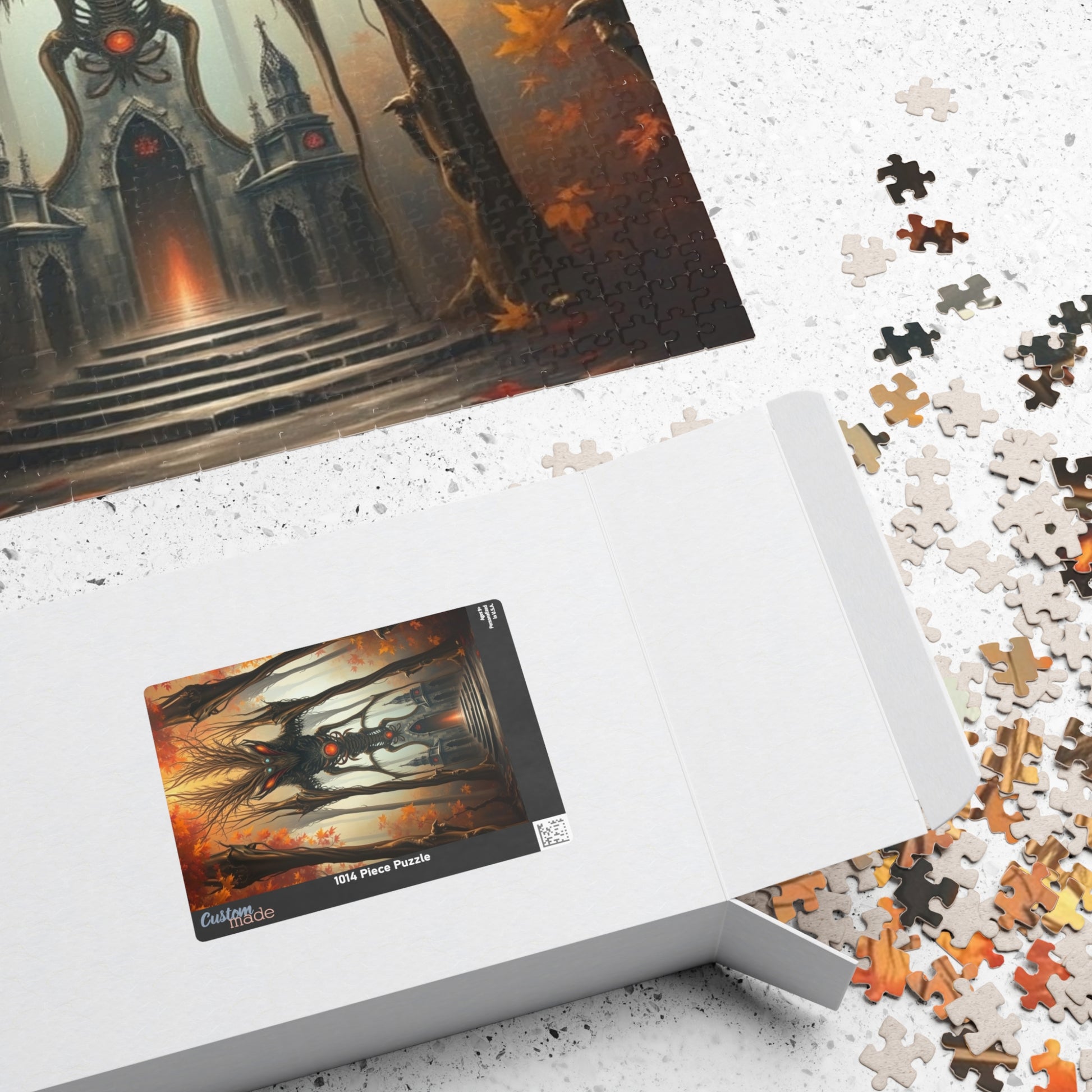 Enigmatic Forest Creature Puzzle | 110, 252, 520, 1014-piece | Dark Fantasy Art, Unique Gift for Puzzle Lover, Cozy Nights Solo Fun, Mindful Puzzle The Puzzle Chest