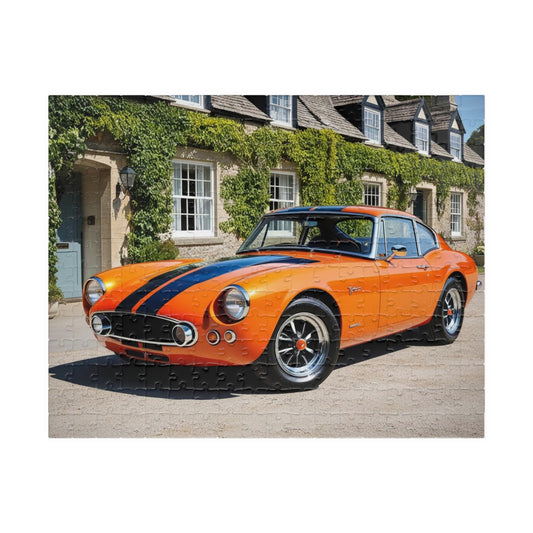 Classic Car Puzzle - Retro Orange 1964 Sunbeam Tiger, Vintage Auto Jigsaw Game for Car Lovers, Gift for Him, Family Fun, Puzzle Enthusiasts 252 pcs (Horizontal) Puzzle The Puzzle Chest