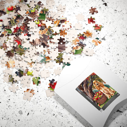 Autumn Dog Jigsaw Puzzle, Perfect for Family Game Night, Cocker Spaniel, Fall Decor, Gift for Dog Lovers and Animal Enthusiasts Puzzle The Puzzle Chest