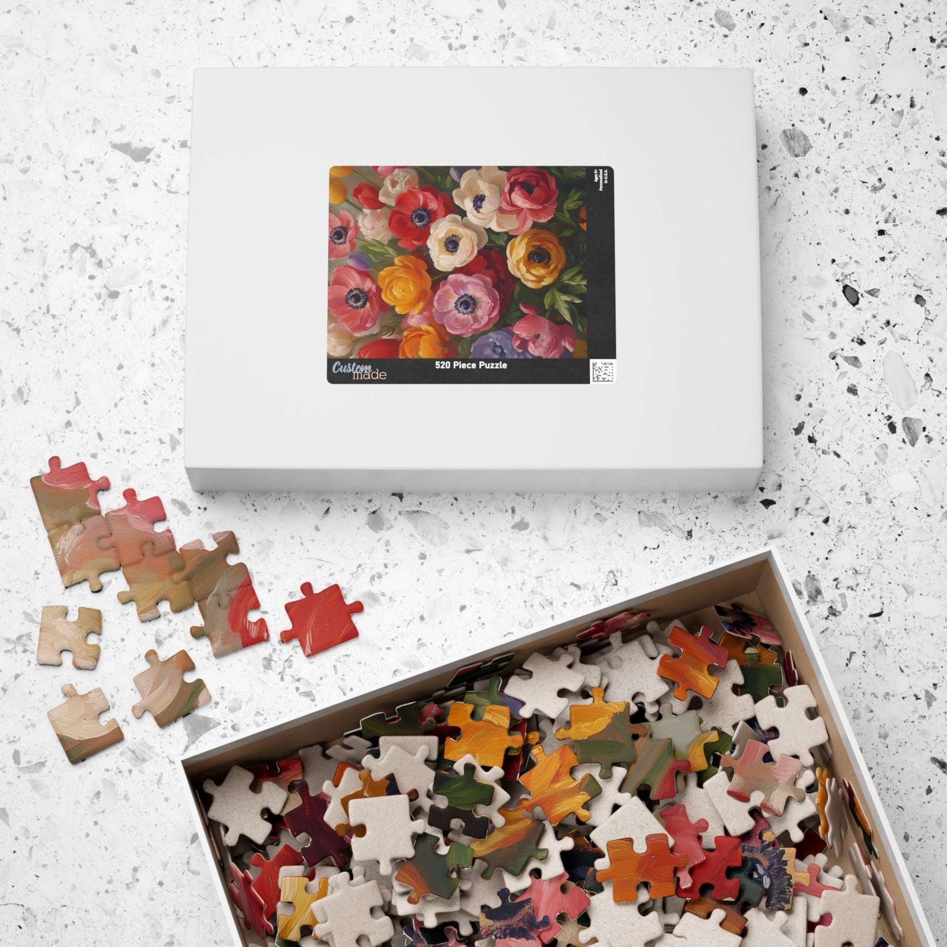 Colorful Anemone Bouquet Puzzle | Floral Jigsaw 110-1014 Pieces