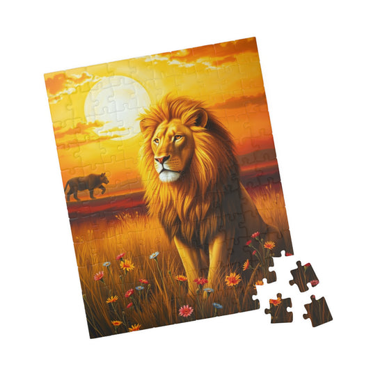 Majestic Lion Puzzle, Leo Zodiac Sign Jigsaw Game for Adults, Animal Lover Astrology Enthusiast Gift, Family Activity, Solo Fun Brain Teaser Puzzle The Puzzle Chest