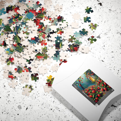 Puzzle, Charming Strawberry Patch, Mystical Environment, Jigsaw, Brain Teaser, Relaxation Activity, Stress Relief, Family Fun Puzzle The Puzzle Chest