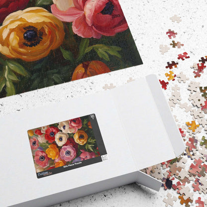 Colorful Anemone Bouquet Puzzle | Floral Jigsaw 110-1014 Pieces