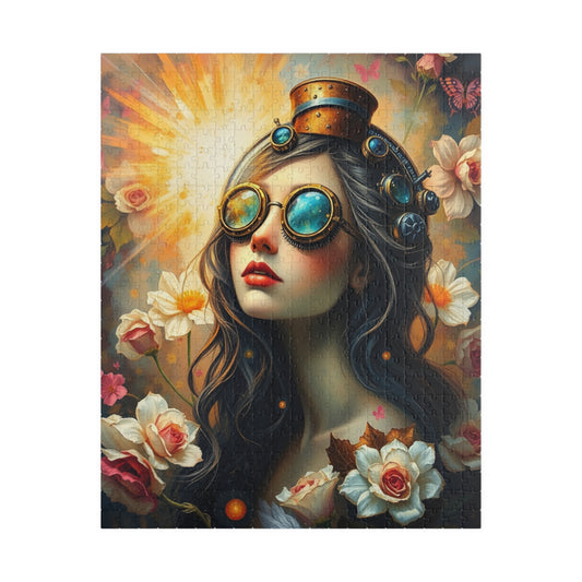 Steampunk Vintage Woman Puzzle, 110, 252, 520, 1014-piece, Perfect Gift for Puzzle Lovers, Solo Mindfulness Activity, Family Fun 520 pcs (Vertical) Puzzle The Puzzle Chest