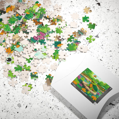 Smiling Turtle Pond Puzzle 110-1014 Piece | Animal Jigsaw Puzzle Puzzle The Puzzle Chest