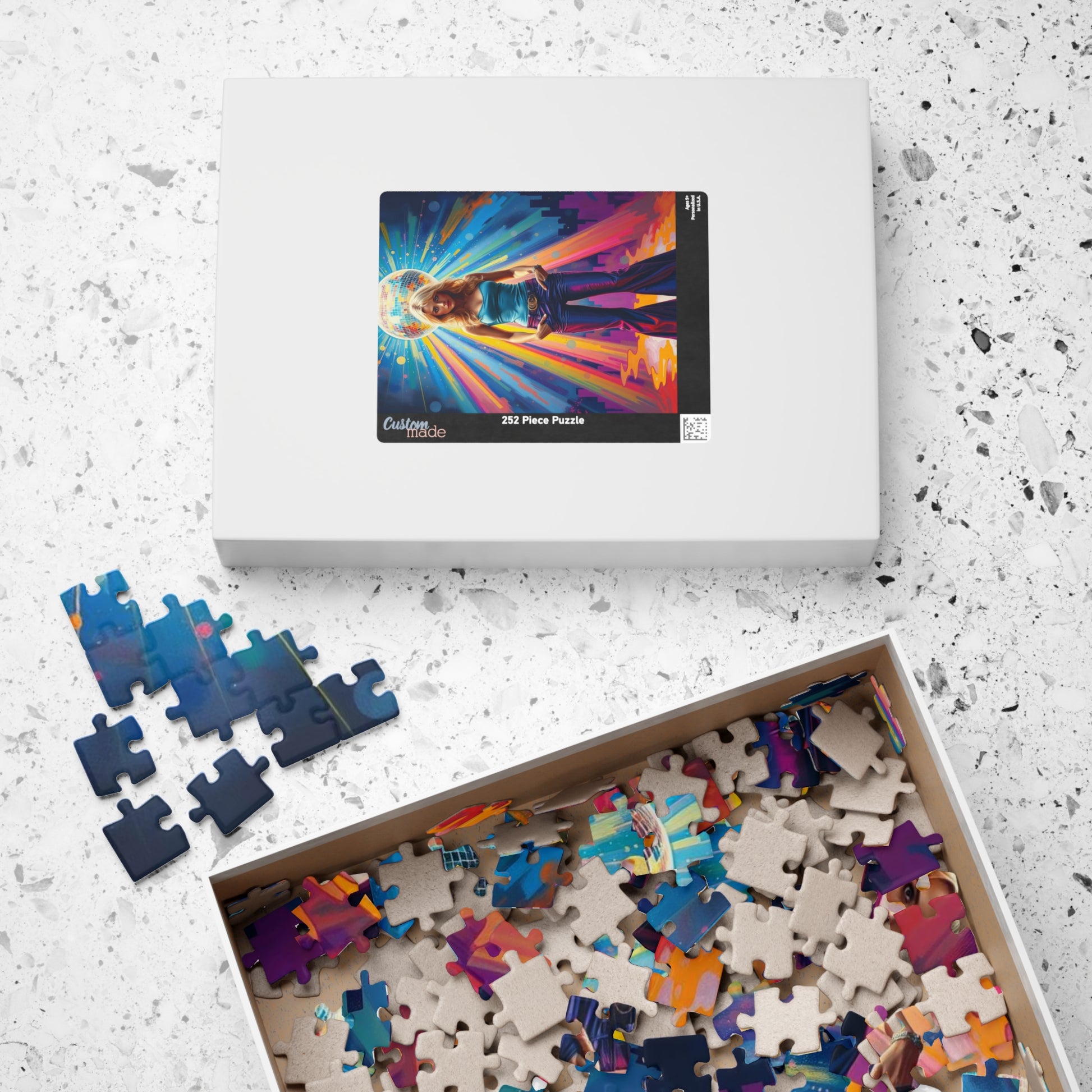 Disco Vibe Jigsaw Puzzle - 110 to 1014 Pieces, Retro Artwork Pop Art, Perfect Gift for Nostalgia Lovers, Party Entertainment, Family Fun Puzzle The Puzzle Chest
