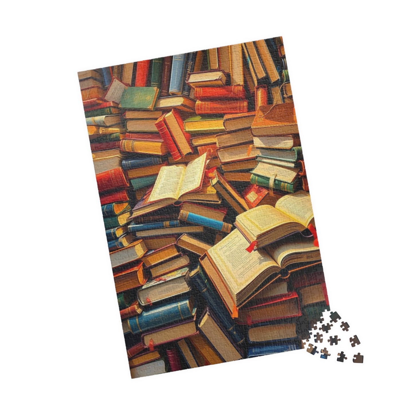 Book Lover's Jigsaw Puzzle Fun - Chaotic Collage, Ideal for Cozy Home Activity, Family Bonding Time Brain Teaser, Gift for Readers Puzzle The Puzzle Chest