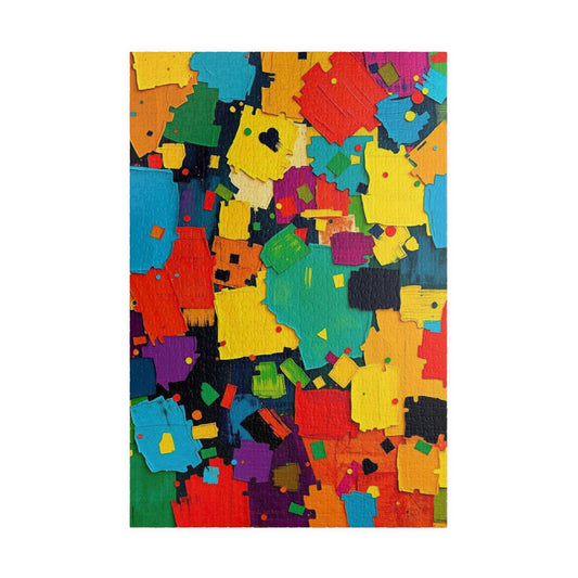 Colorful Abstract Jigsaw Puzzle - 110, 252, 520, 1014-piece | Perfect Gift for Art Lovers, Family Time, Creative Hobby for Puzzle Fanatic 1014 pcs (Vertical) Puzzle The Puzzle Chest