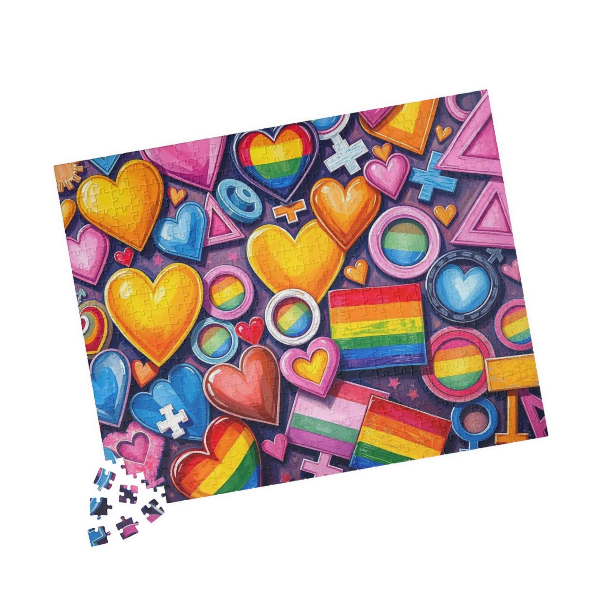 Rainbow Pride Puzzle Jigsaw Game - 110 252 520 1014-piece, Fun for Family Game Night, LGBTQ+ Celebration, Gift for Anyone Who Loves Puzzles Puzzle The Puzzle Chest