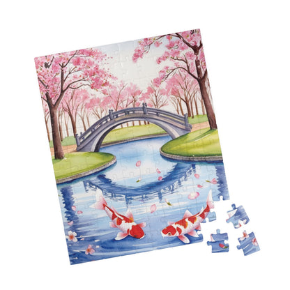 Jigsaw Puzzle, Japanese Cherry Blossom Park, 110 252 520 1014-Piece, Relaxing Hobby Gift, Meditation Activity, Mindfulness DIY Craft, Spring Puzzle The Puzzle Chest