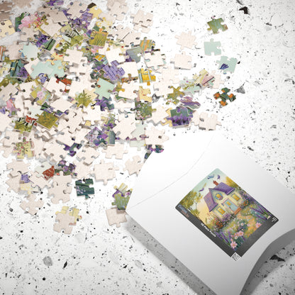 Whimsical Floral Cottage Jigsaw Puzzle Puzzle The Puzzle Chest