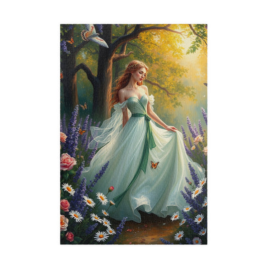 Heavenly Maiden Jigsaw Puzzle, Virgo Zodiac Sign Jigsaw Game, Beautiful Art Puzzle for Adults, Fantasy Lover Gift for Friends, Family Night 1014 pcs (Vertical) Puzzle The Puzzle Chest