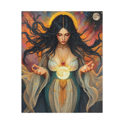 Mythical Moon Goddess Puzzle, 110-1014 Piece Jigsaw Game, Mindful Family Entertainment or Solo Fun, Perfect Gift for Puzzle Fantasy Lover