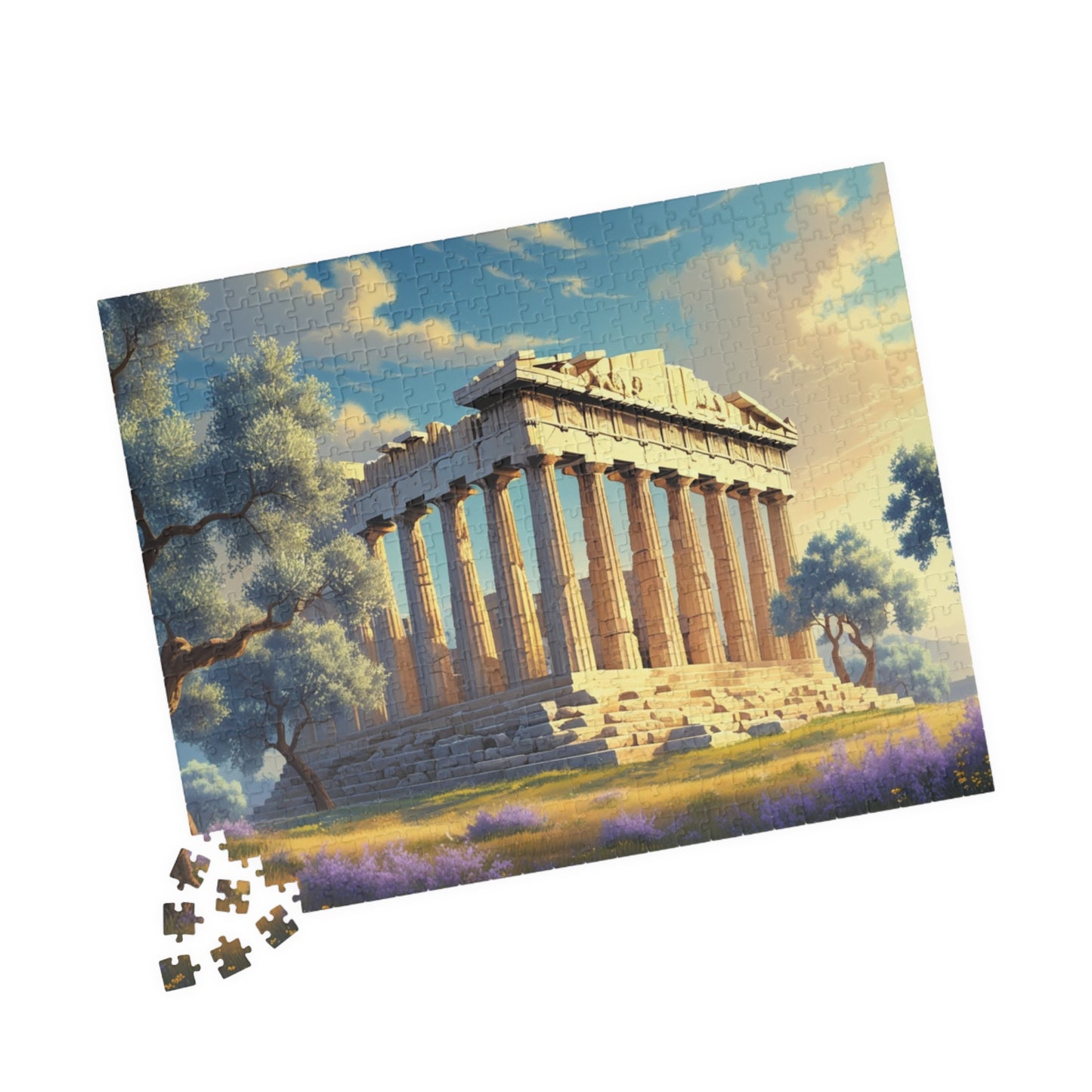 The Parthenon Jigsaw Puzzle - Athens Landmark, 110, 252, 520, 1014-piece Game Ideal for Game Nights, Solo Fun, Gift for Friends Puzzle The Puzzle Chest
