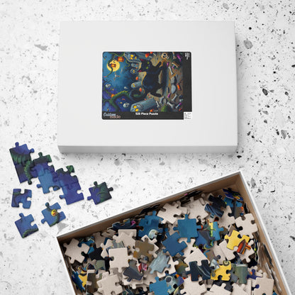 Tailspin Grave Mischief Jigsaw Puzzle - Spooky Cat Puzzle, 110-1014 Piece Halloween Gift, Cat Lover Decor, Family Activity Haunted Night Fun