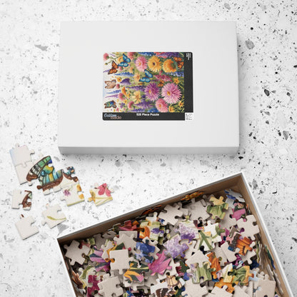 Butterfly Garden Puzzle - Field of Wildflowers and Butterflies, 110-1014 Piece Jigsaw Puzzle, Nature Scene Fun Family Activity, Fun Puzzle The Puzzle Chest