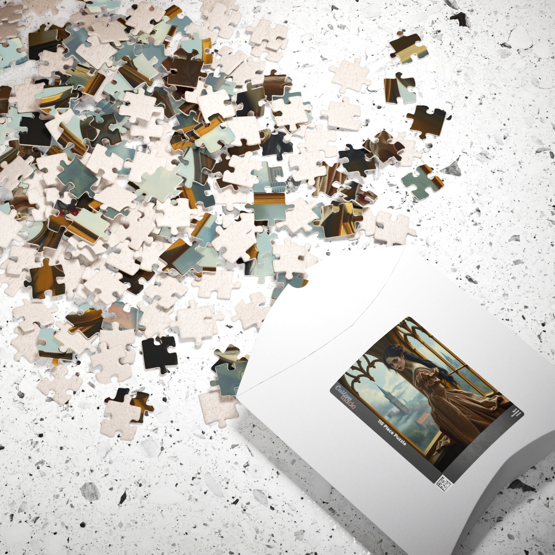 Elegant Medieval Princess Puzzle - Enchanting Castle View Scene, 110-1014 pieces, Perfect Gift for Puzzle Lovers, Cozy Evenings, Relaxation Puzzle The Puzzle Chest