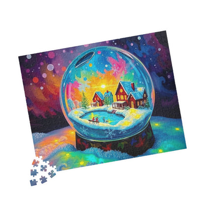 Snow Globe World Jigsaw Puzzle, Winter Gift for Family Game Night, Holiday Fun, or Cozy Nights In, Seasonal Brain Teaser 110-1014 Pieces