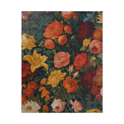 Floral Puzzle Art - A Vibrant 110-1014 Piece Flower Design, Friend Gift for Puzzle Lover, Art Lover, Floral Enthusiasts, Family Game Night 110 pcs (Vertical) Puzzle The Puzzle Chest