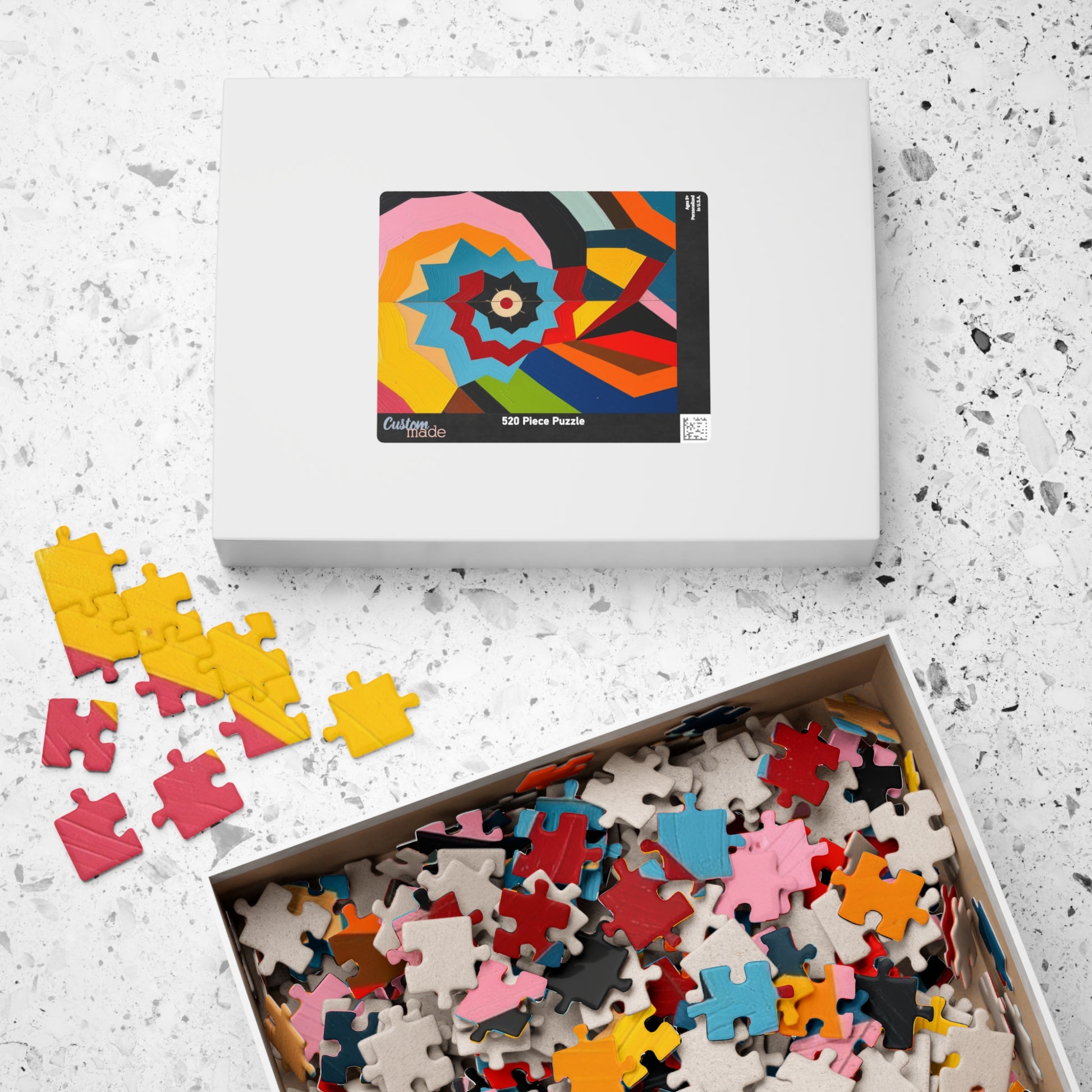 Colorful Abstract Art Puzzle for Fun Family or Solo Activity Puzzle The Puzzle Chest