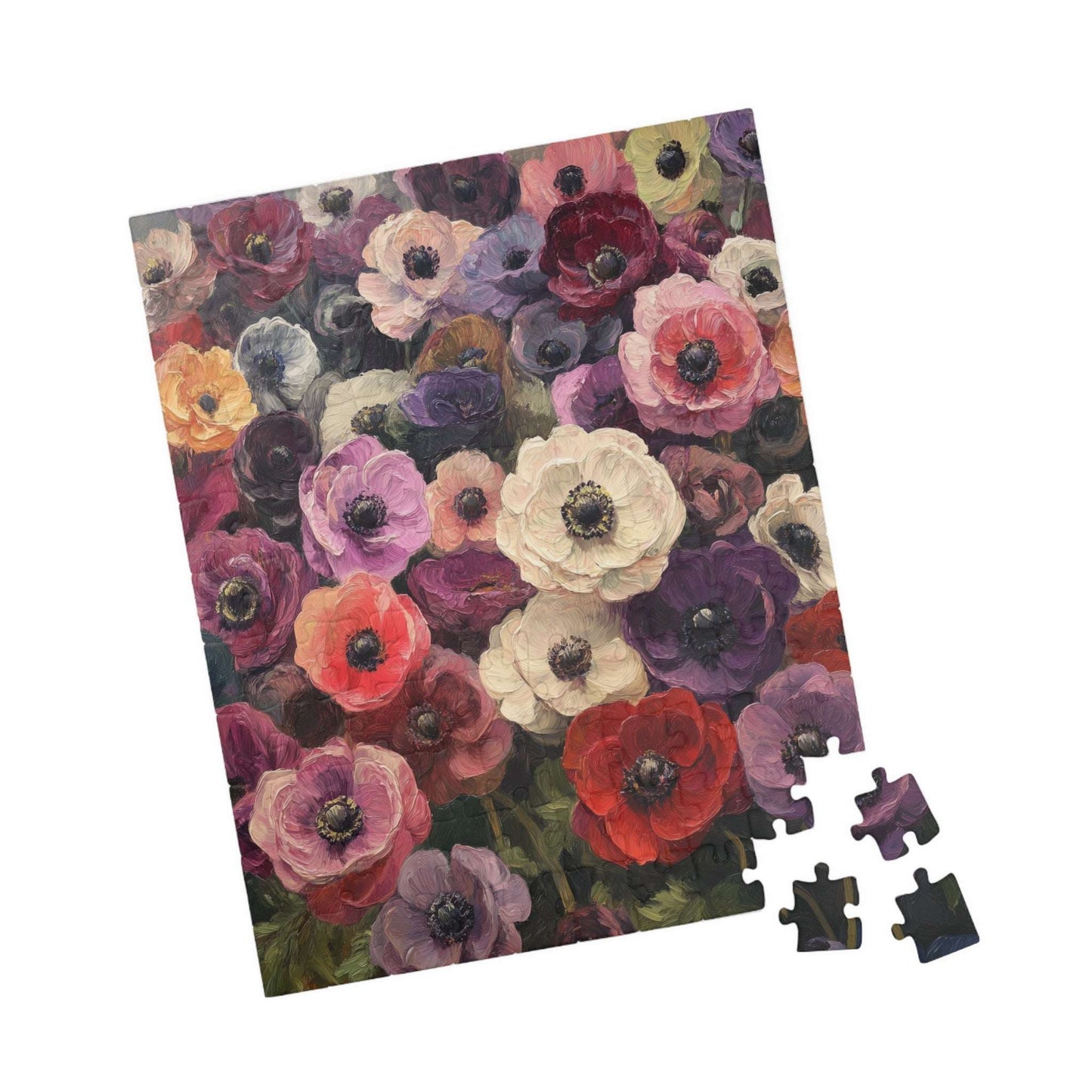 Vintage Anemone Floral Puzzle 110-1014 Piece | Botanical Jigsaw Puzzle