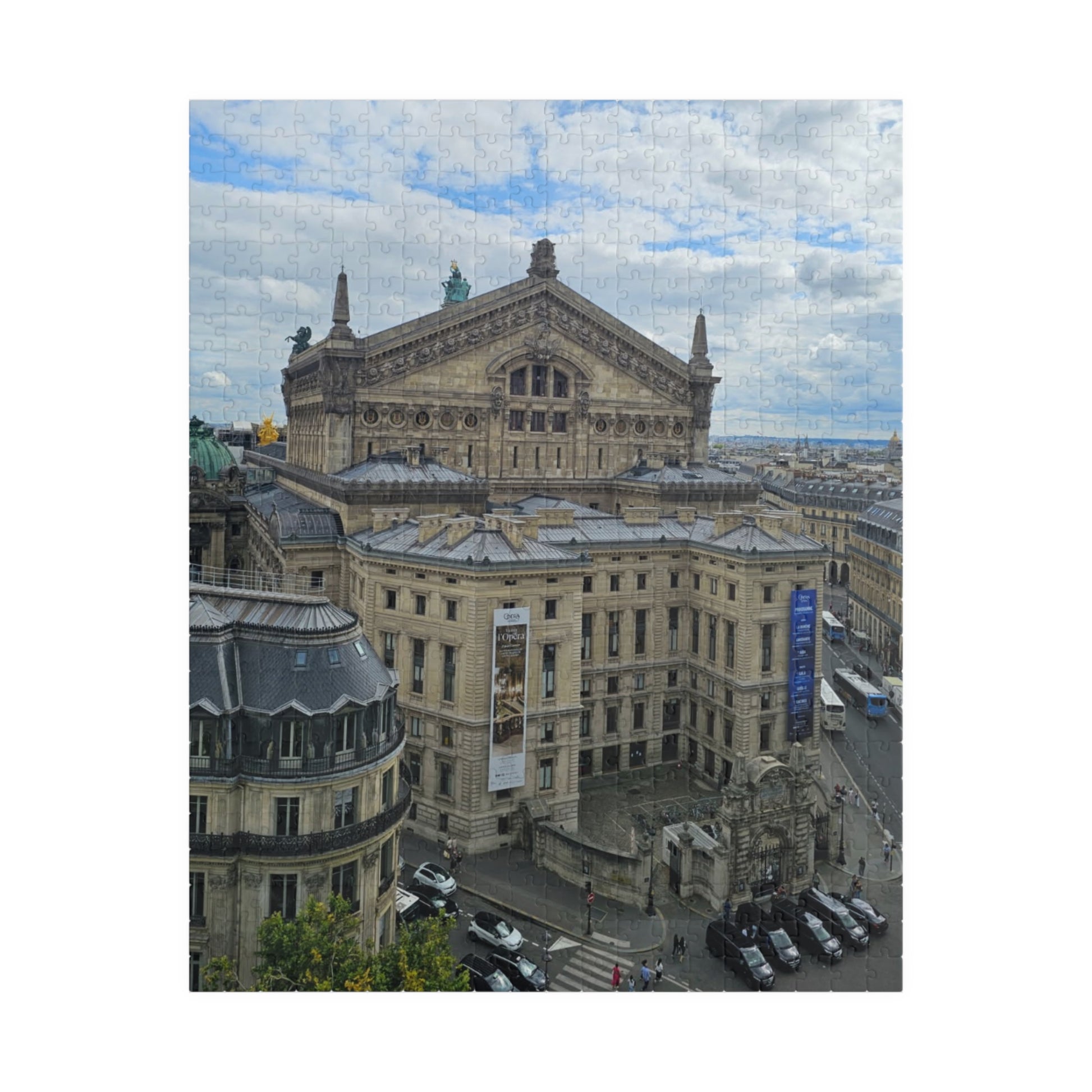 Palais Garnier Courtyard Jigsaw Puzzle - Opera House Paris France, French Architecture, Realistic Historical Landmark Puzzle The Puzzle Chest
