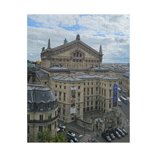 Palais Garnier Courtyard Jigsaw Puzzle - Opera House Paris France, French Architecture, Realistic Historical Landmark Puzzle The Puzzle Chest