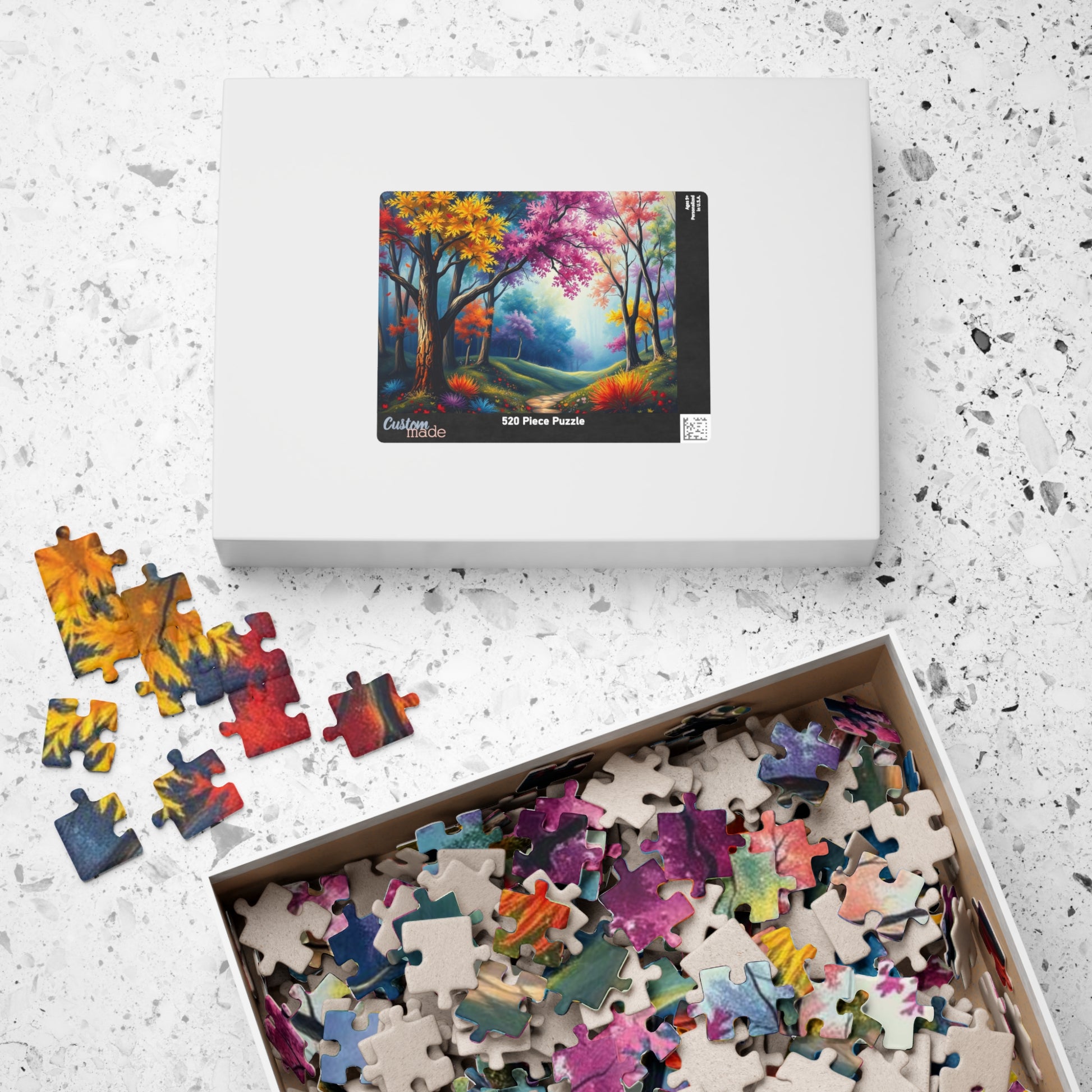 Autumn Forest Puzzle - 110, 252, 520, 1014-piece, Jigsaw Puzzle for Nature Lovers, Fall Decor, Family Activity, Gift for Puzzle Enthusiasts Puzzle The Puzzle Chest